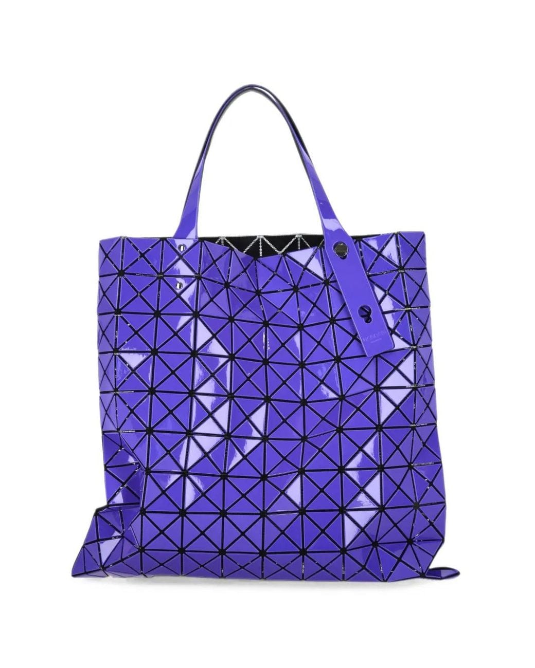 Issey Miyake Purple Prism Gloss Geometric-Panel Tote Bag