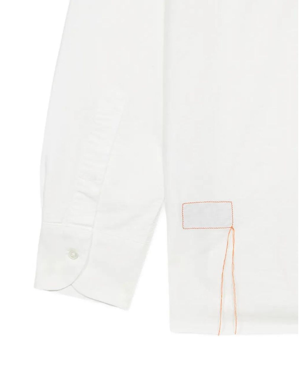 Fortela White Classic-Collar Shirt for men