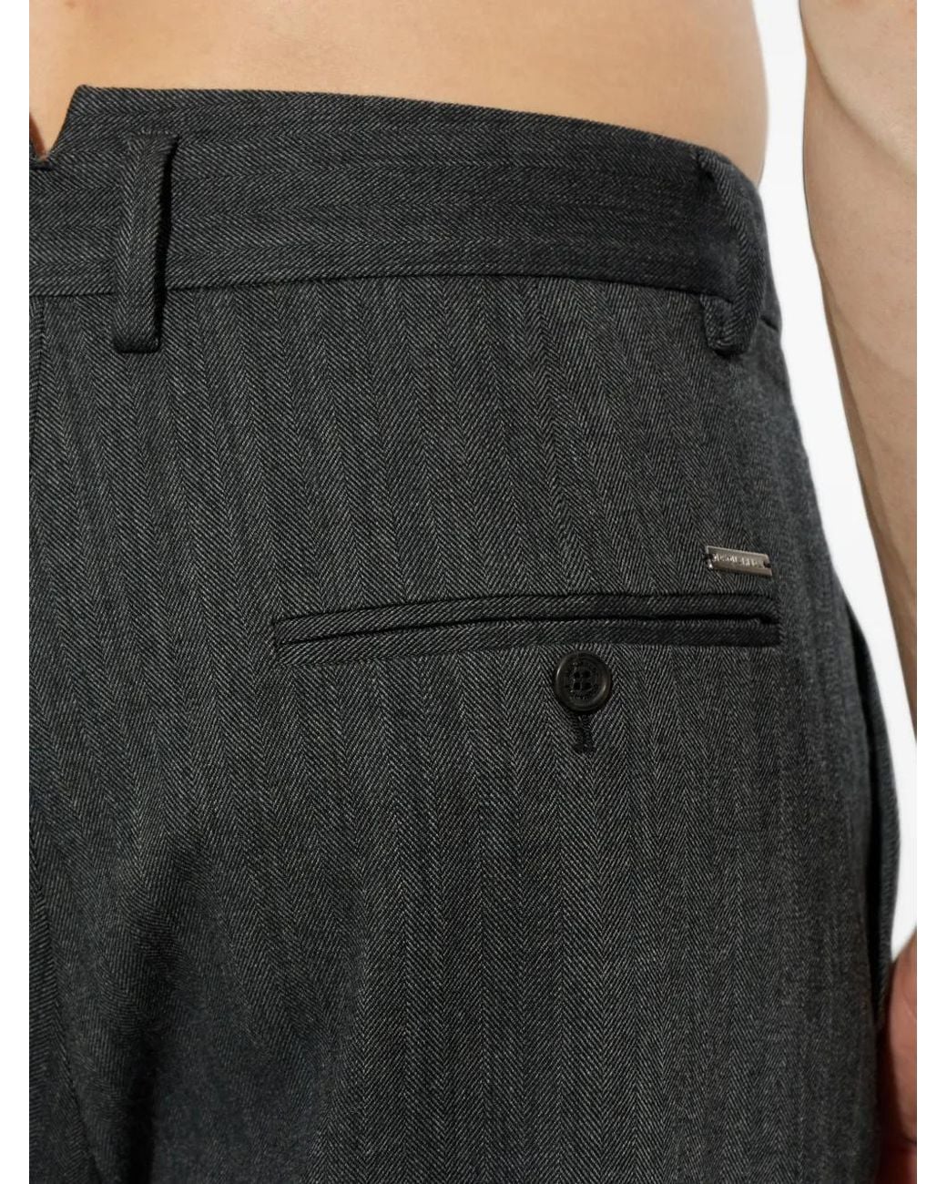 DSquared² Black Crinkled Osaka Pants for men