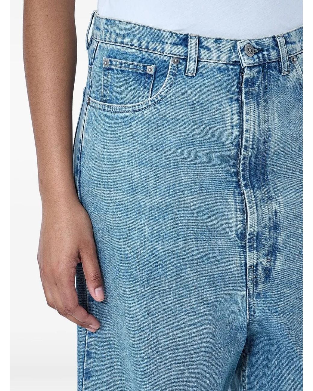 Maison Margiela Blue Wide-Leg Jeans