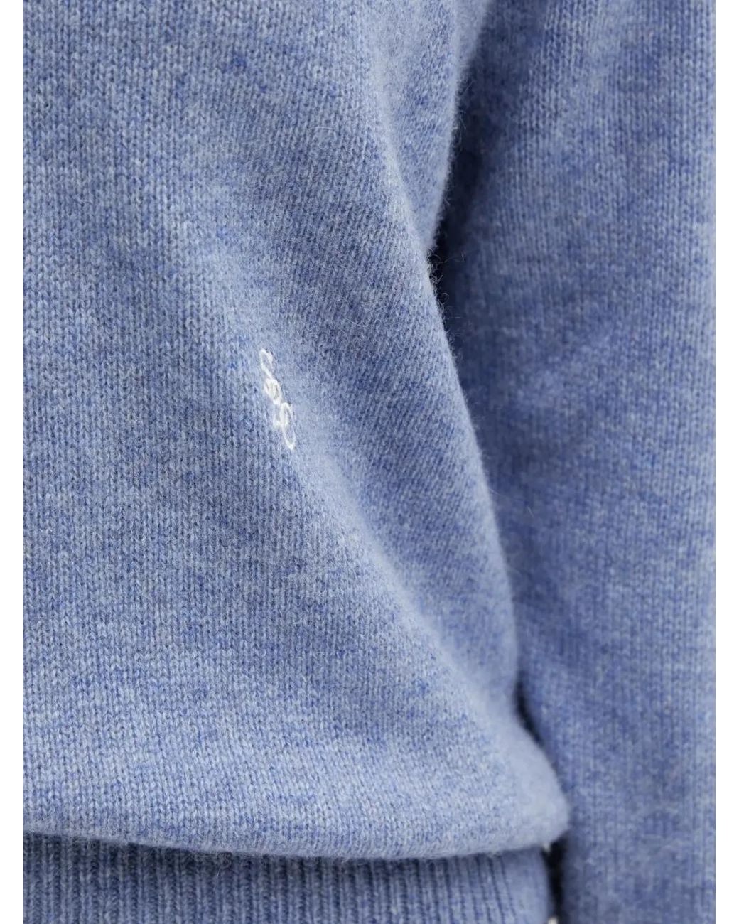 Sporty & Rich Blue V-Neck Sweater