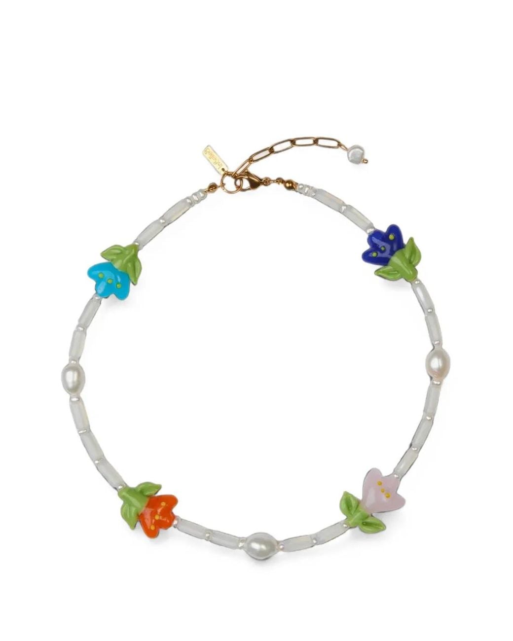 Labelled Jewellery Metallic Opal Bloom Necklace