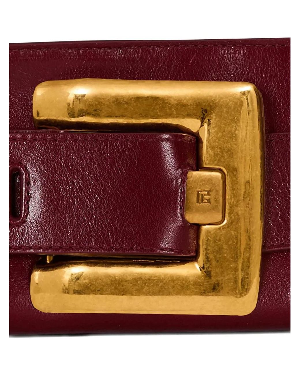 Balmain Red Anthem Clutch Bag