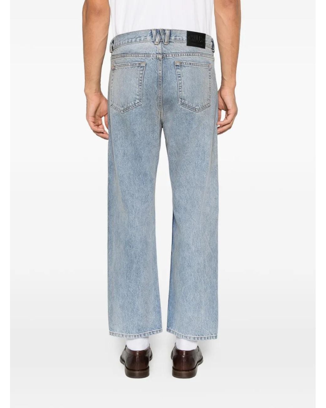 Willy Chavarria Blue Straight-Leg Jeans for men