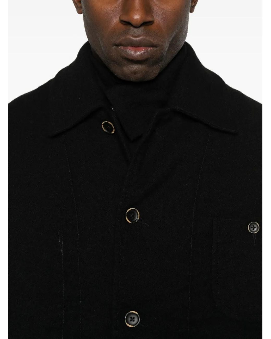 Uma Wang Jacke Mit Aufgesetzter Tasche in Black für Herren