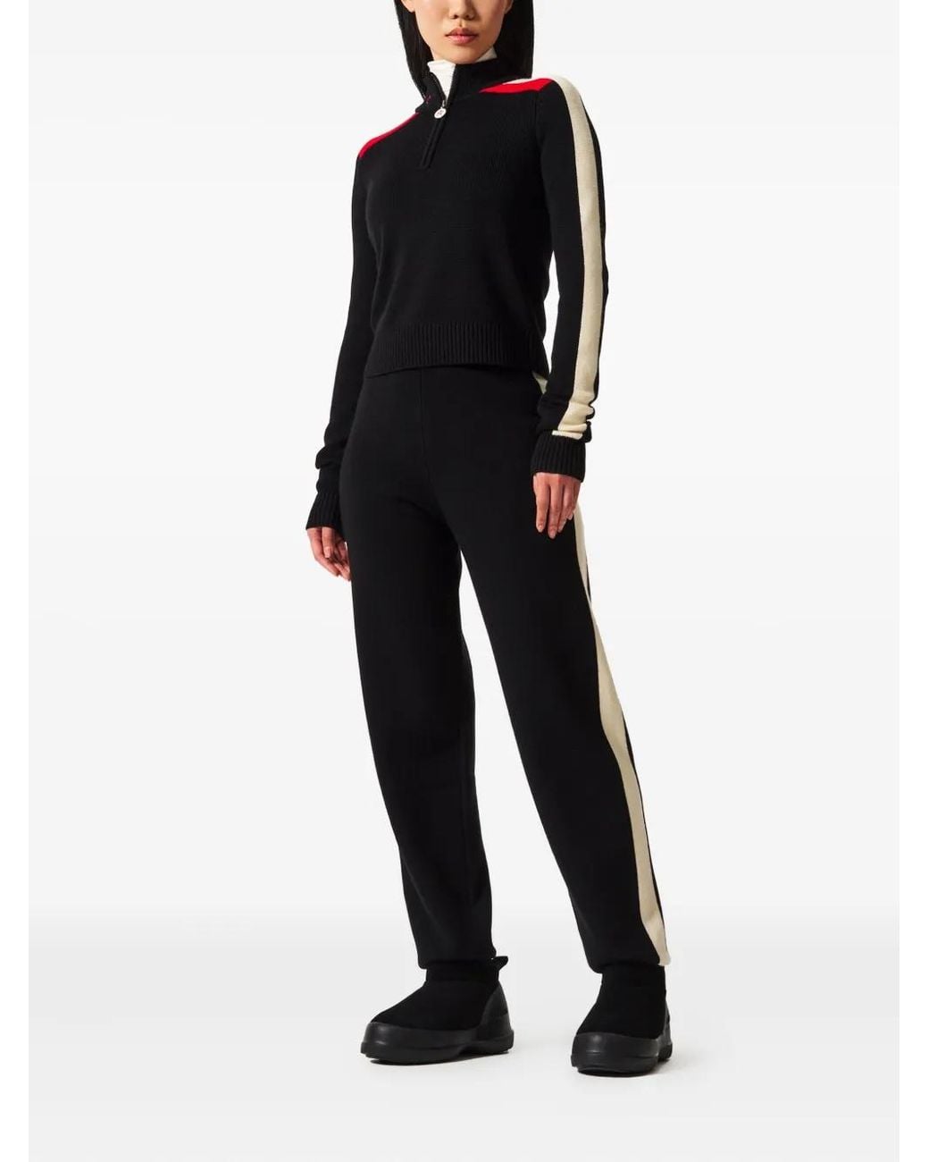 Perfect Moment Black Half-Zip Sweater