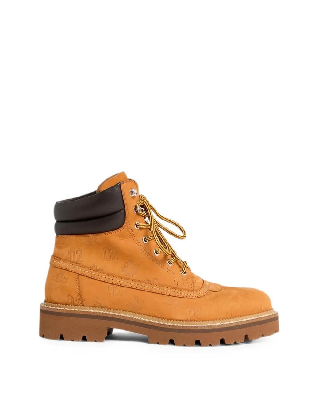 Stivaletti Con Monogramma D2 di DSquared² in Orange da Uomo