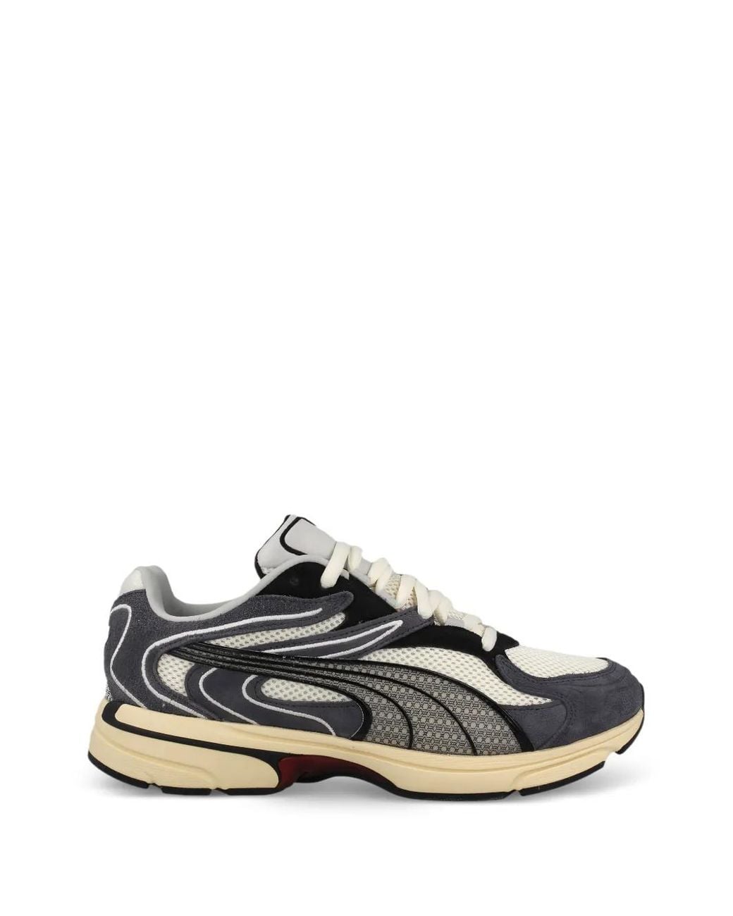 PUMA White Lace-Up Fastening Sneakers for men