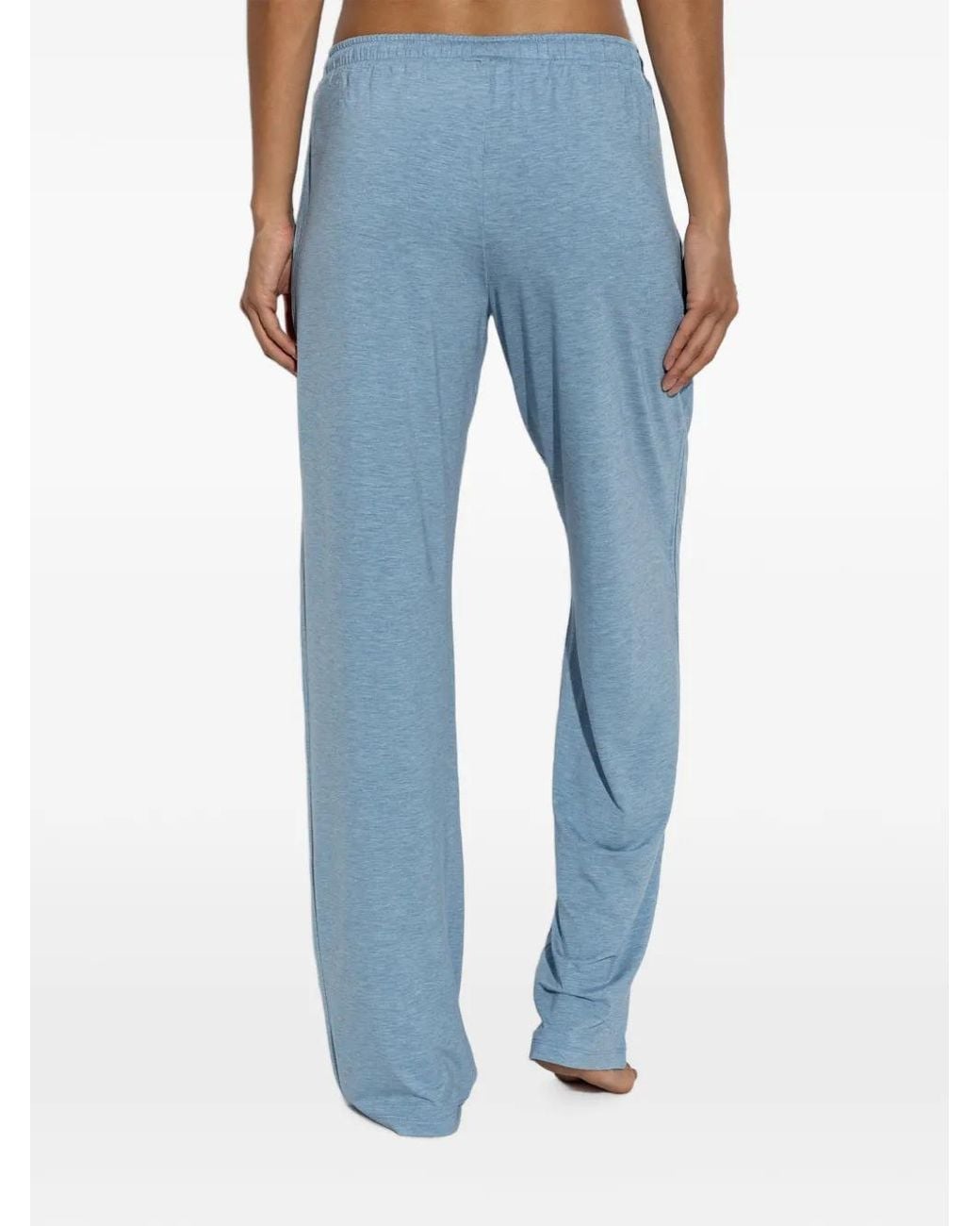 Hanro Blue Pantalon Natural Elegance À Lien De Resserrage