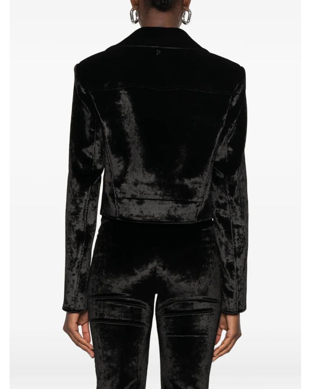 Dondup Black Zip-Up Biker Jacket