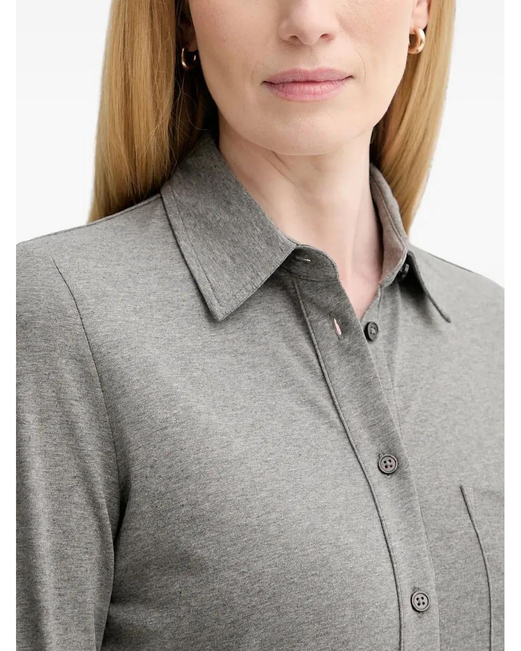Marc O' Polo Gray Button-Fastening Shirt
