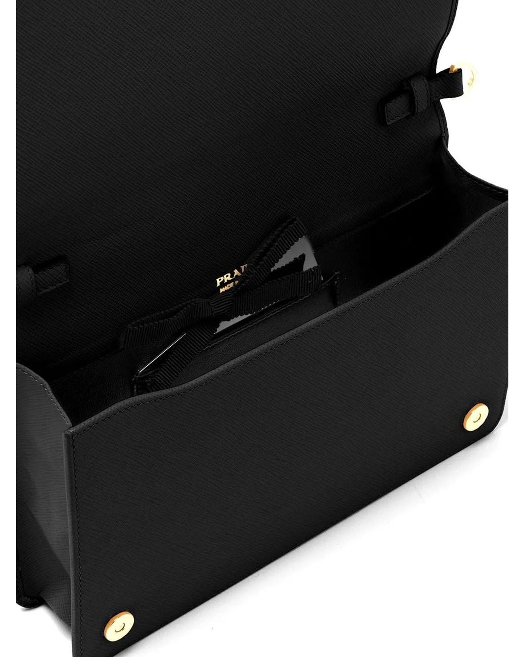 Prada Black Mini Saffiano Leather Bag