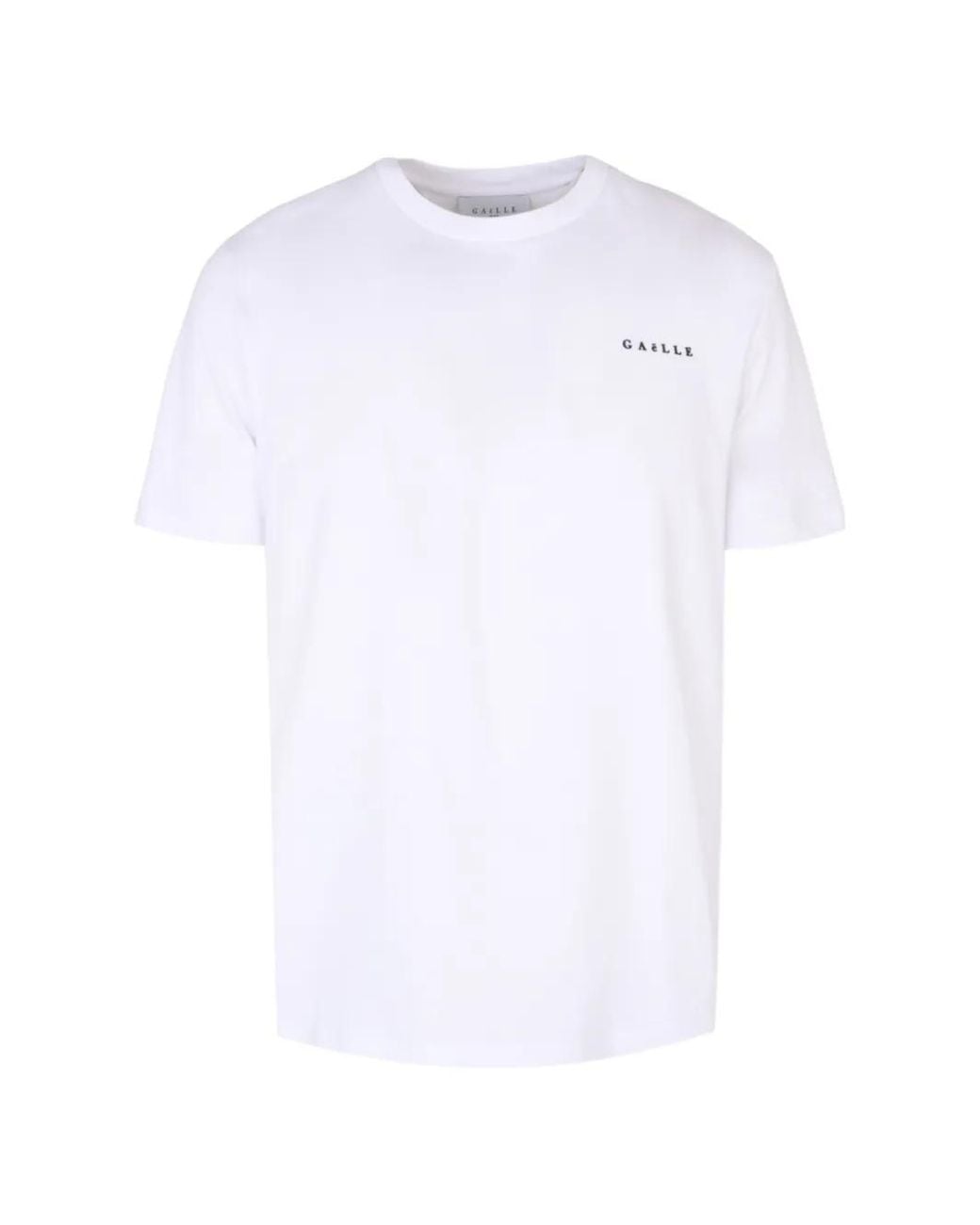 Gaelle Paris White Logo-Print T-Shirt for men