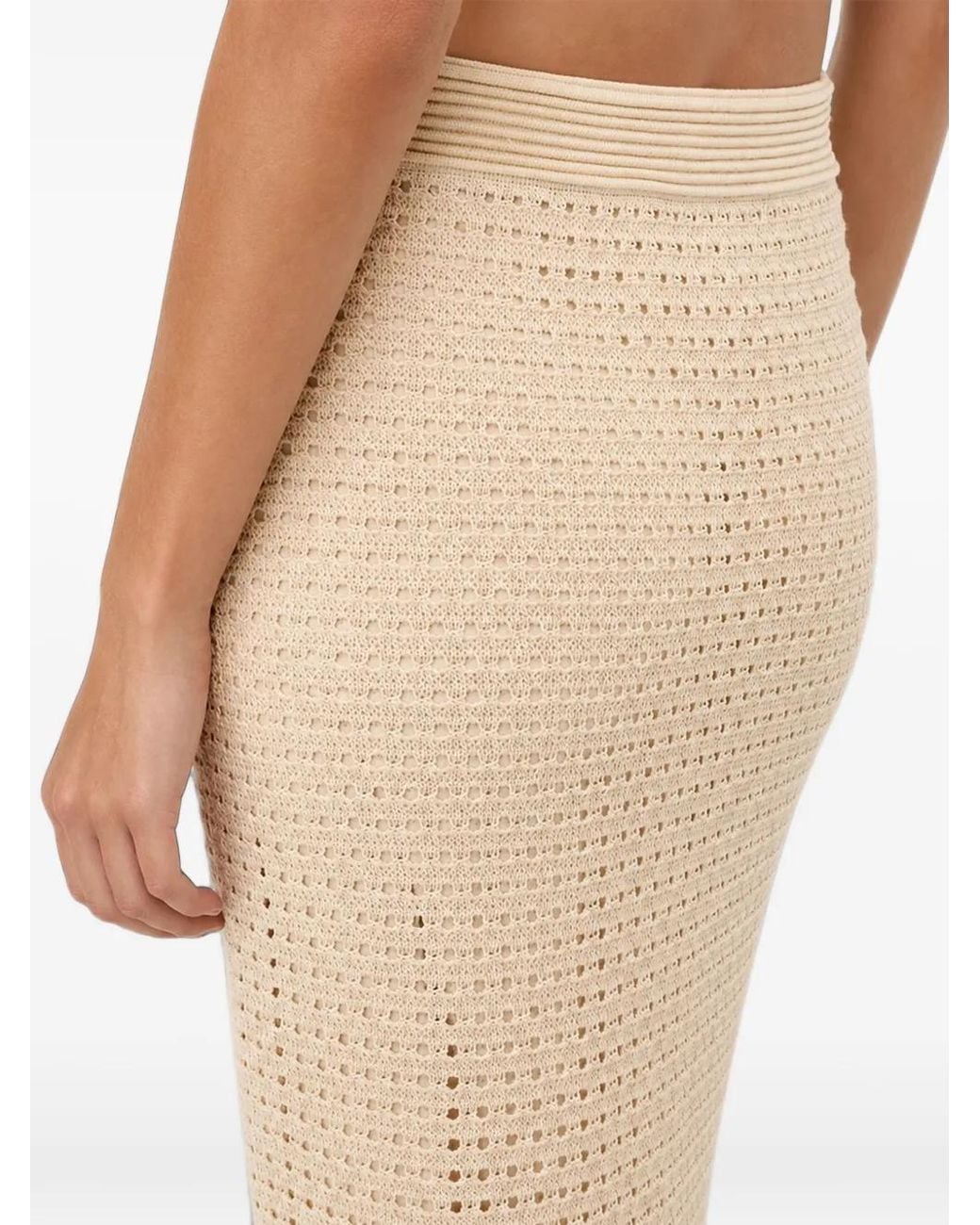 Zimmermann White Indra Fringe-Trimmed Skirt