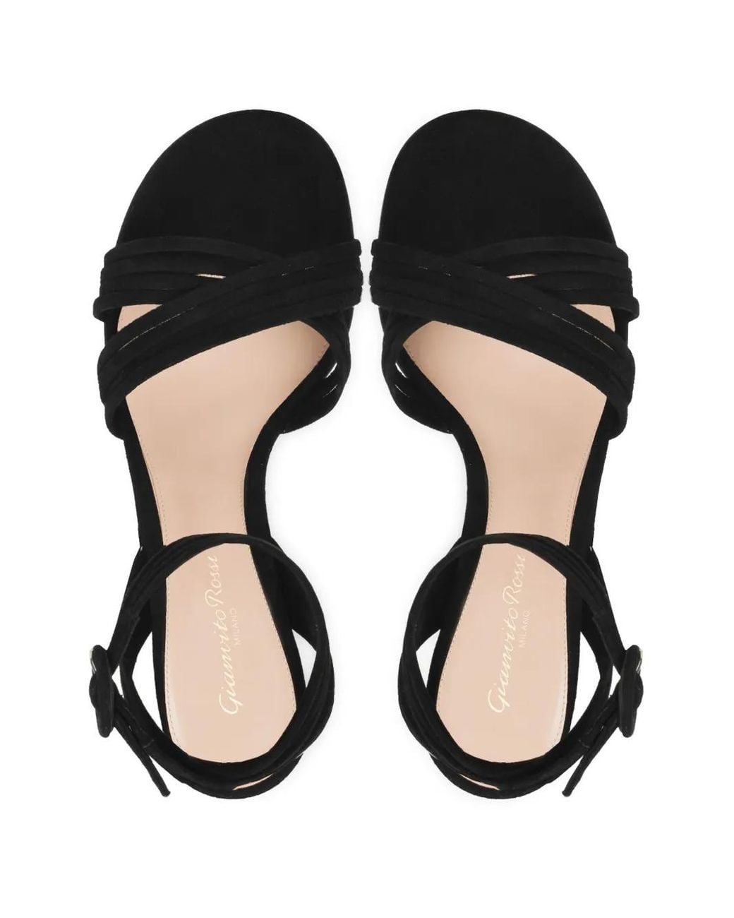 Gianvito Rossi Black 70Mm Lianne Sandals