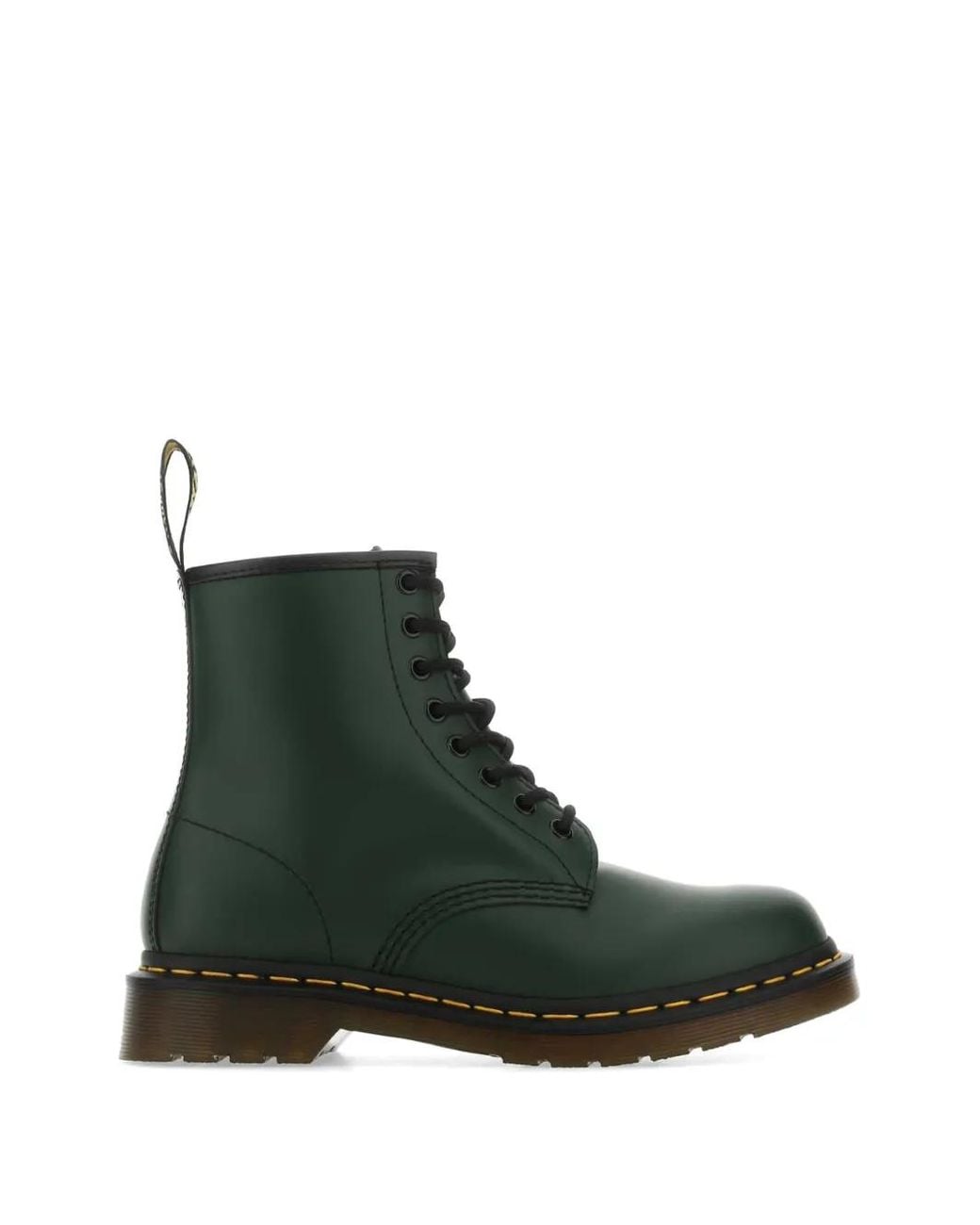 Dr. Martens Green Leather Boots for men