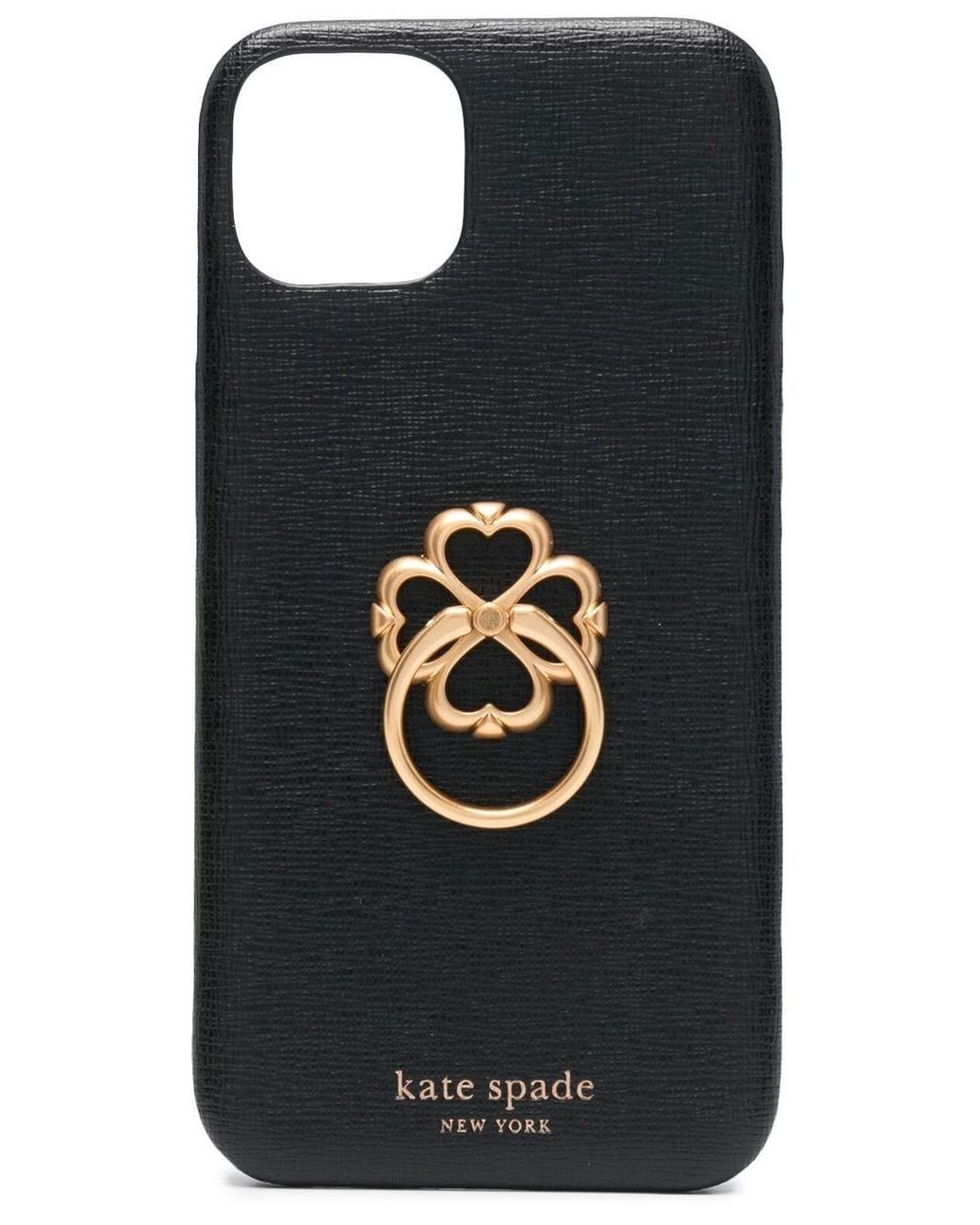 Kate Spade Logoplaque Iphone 13 Case in Black Lyst
