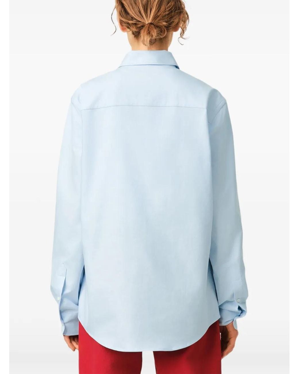 AMI Blue Sky Cotton Button-Down Shirt for men