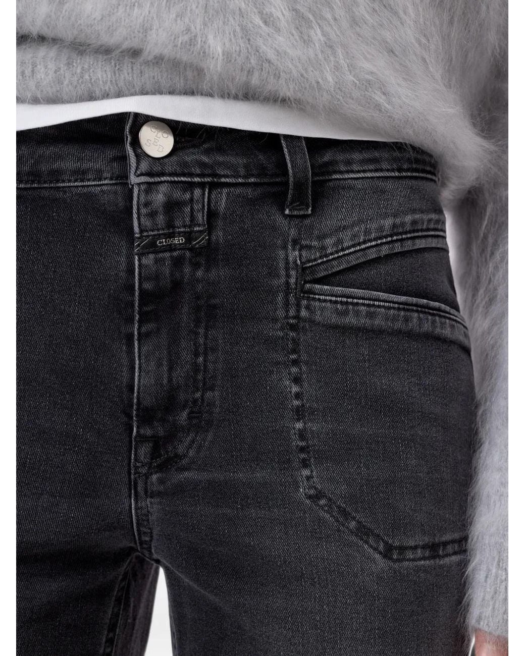 Closed Black Mira-X Straight-Leg Jeans