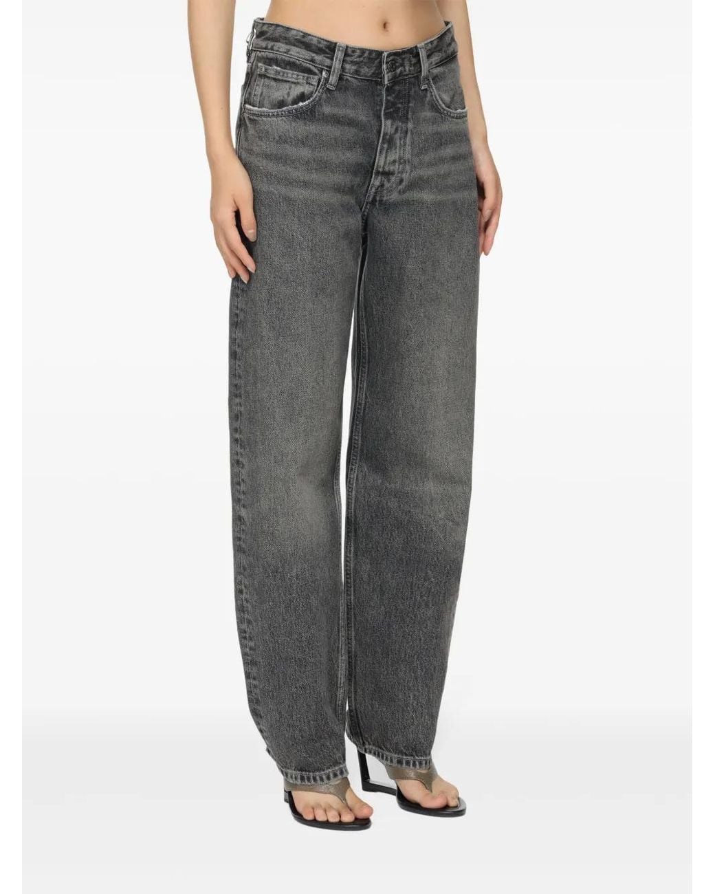 Won Hundred Gray Alexandra Straight Jeans