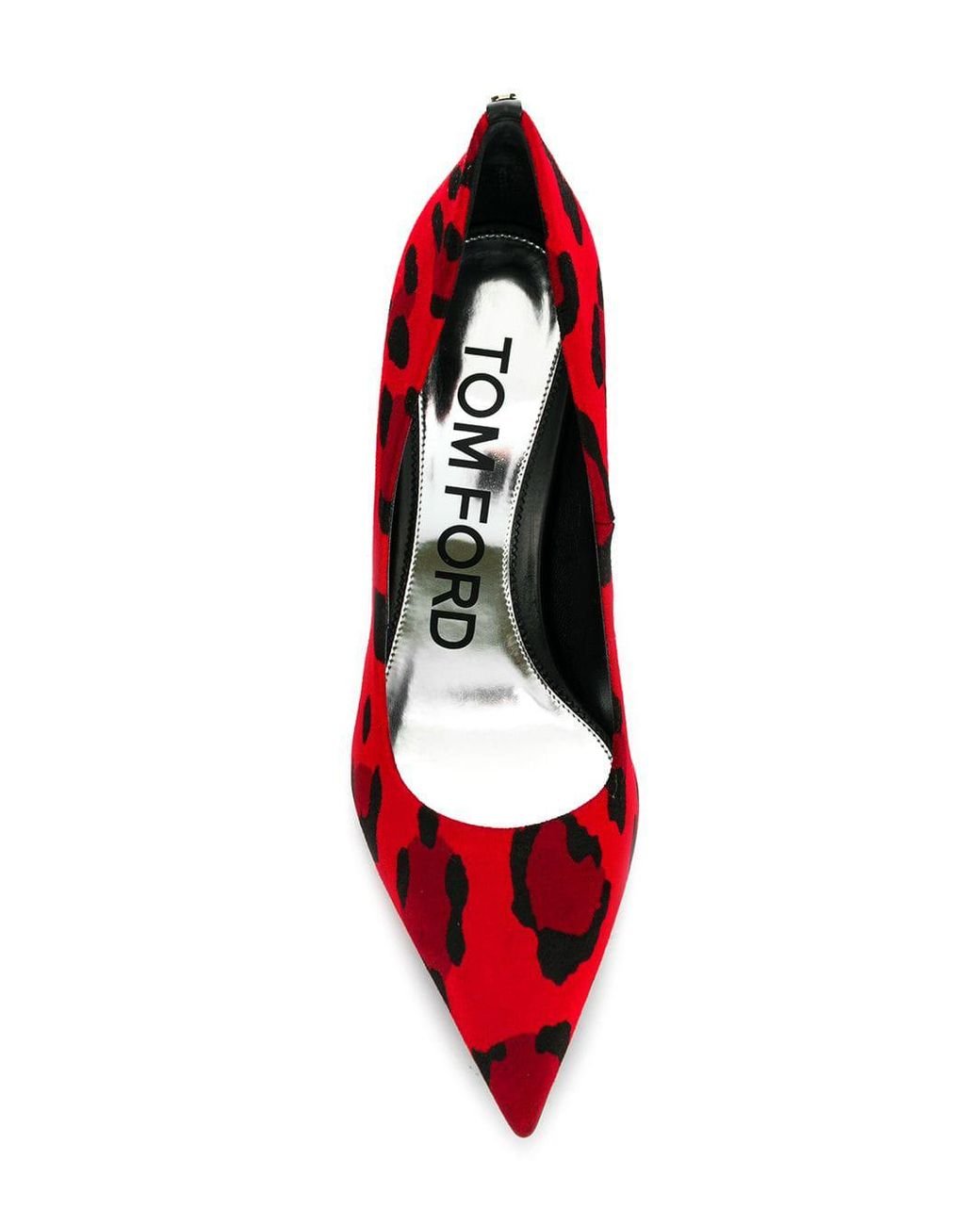 Red cheap leopard pumps