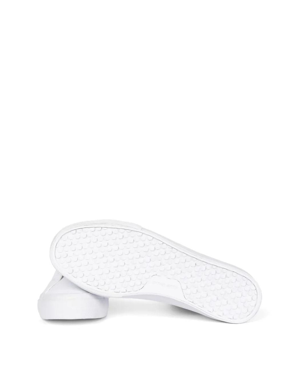 Paul Smith White Logo-Patch Sneakers for men