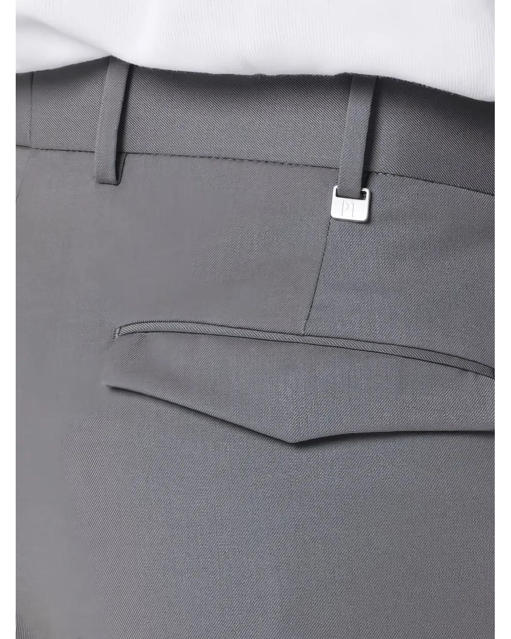 PT Torino Gray Michael Regular Trousers for men
