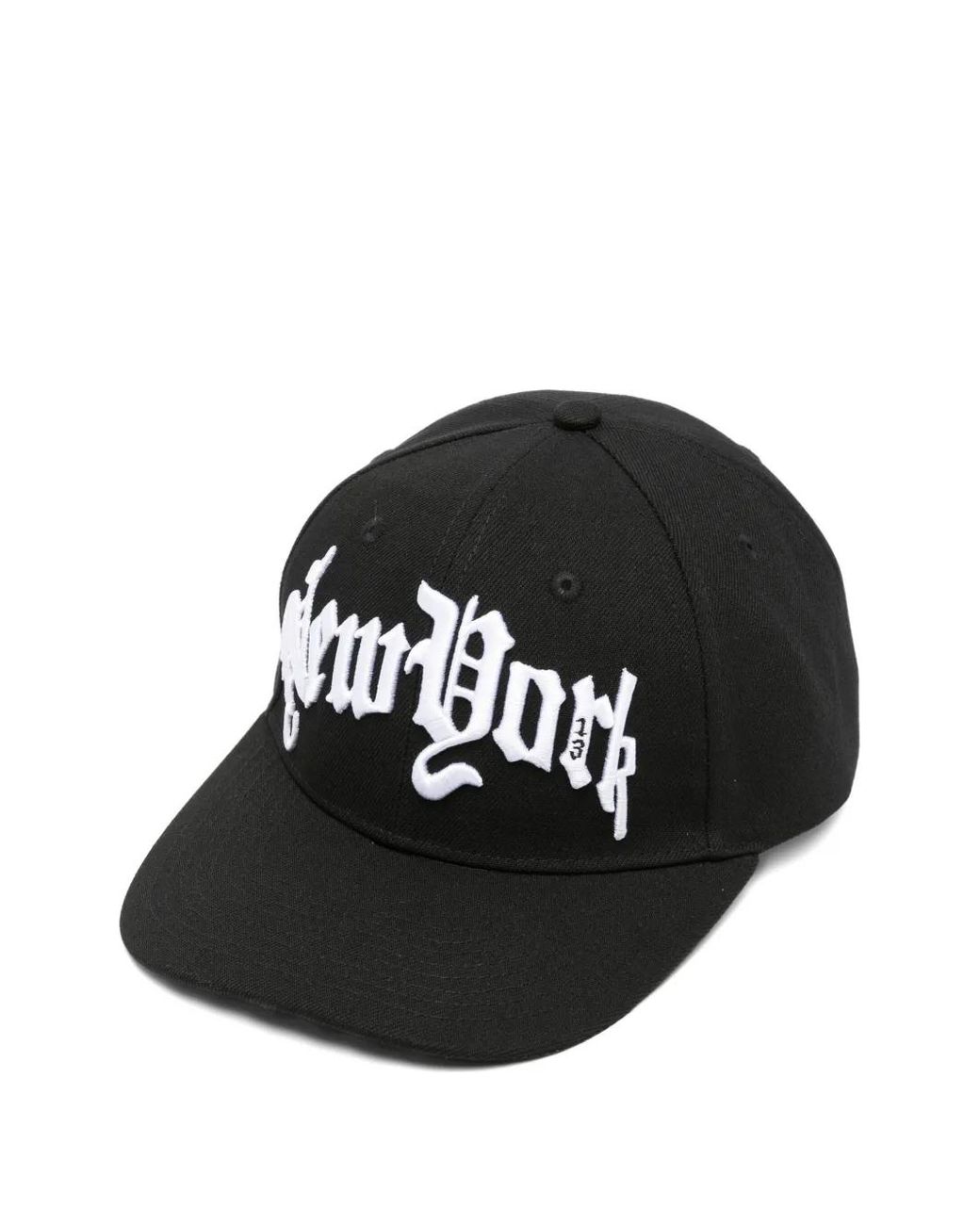 R13 Black New York-Embroidered Cap for men