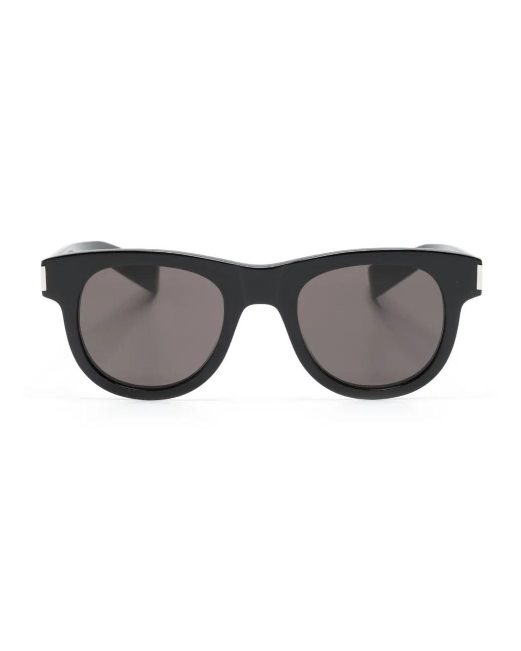 Saint Laurent Gray Sl 571 Round-Frame Sunglasses