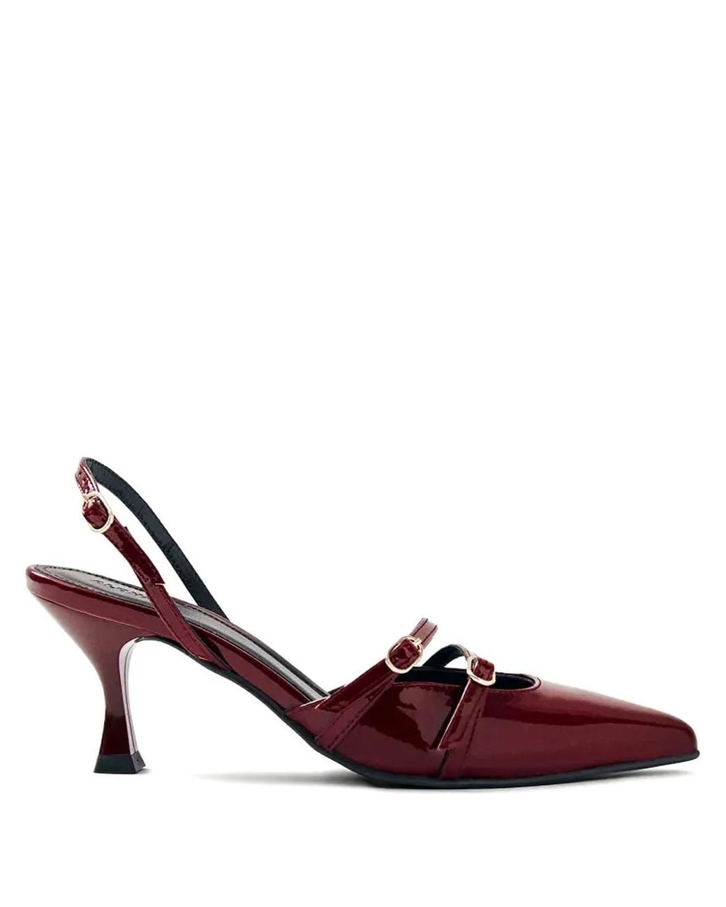 Alohas Purple 75Mm Leather Heeled Pumps