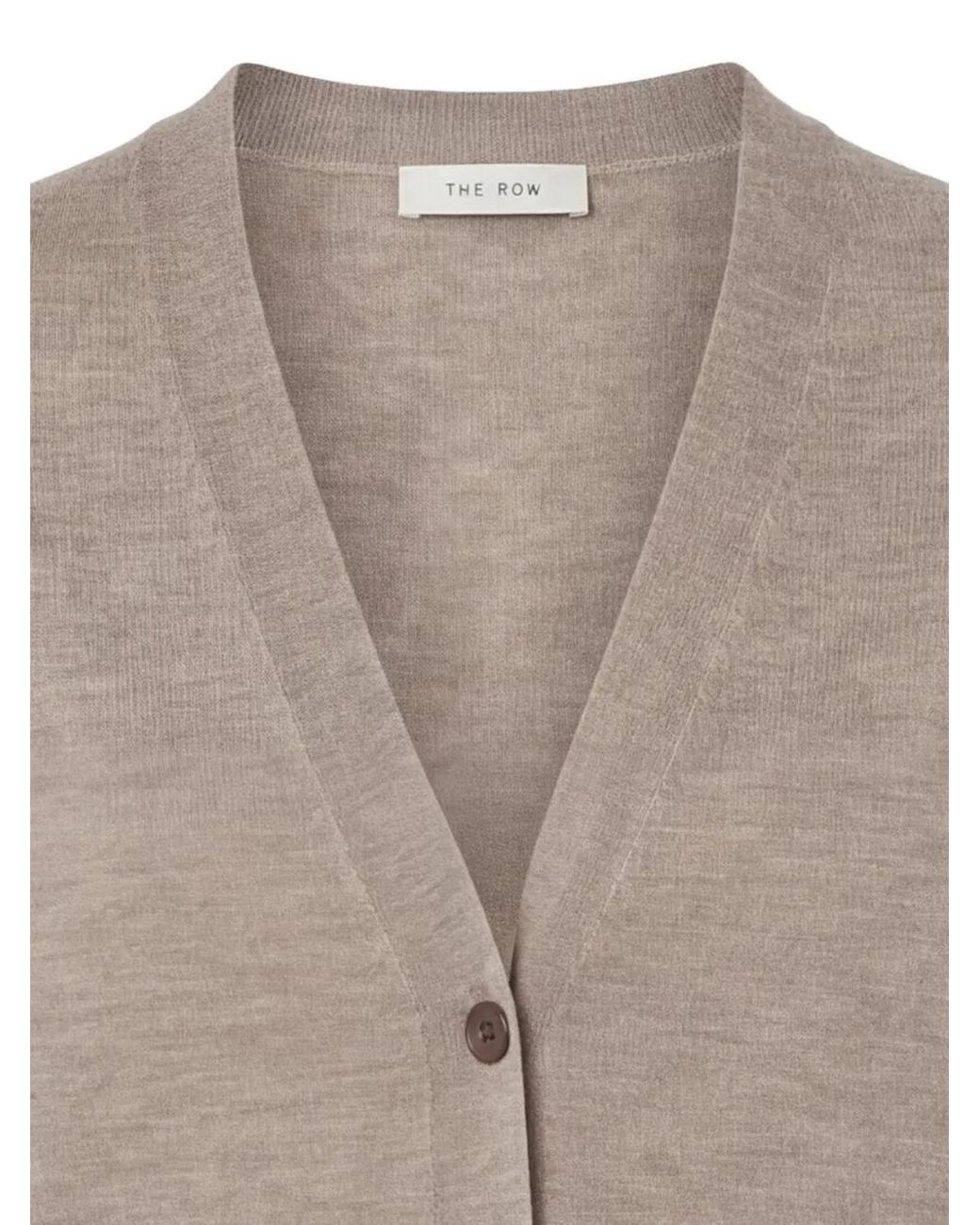 The Row Natural Nilas Button Cardigan