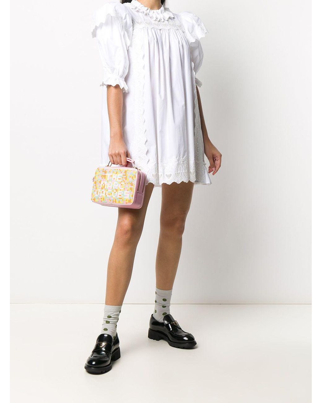 Marc Jacobs The Victorian Smock Dress in White | Lyst Canada