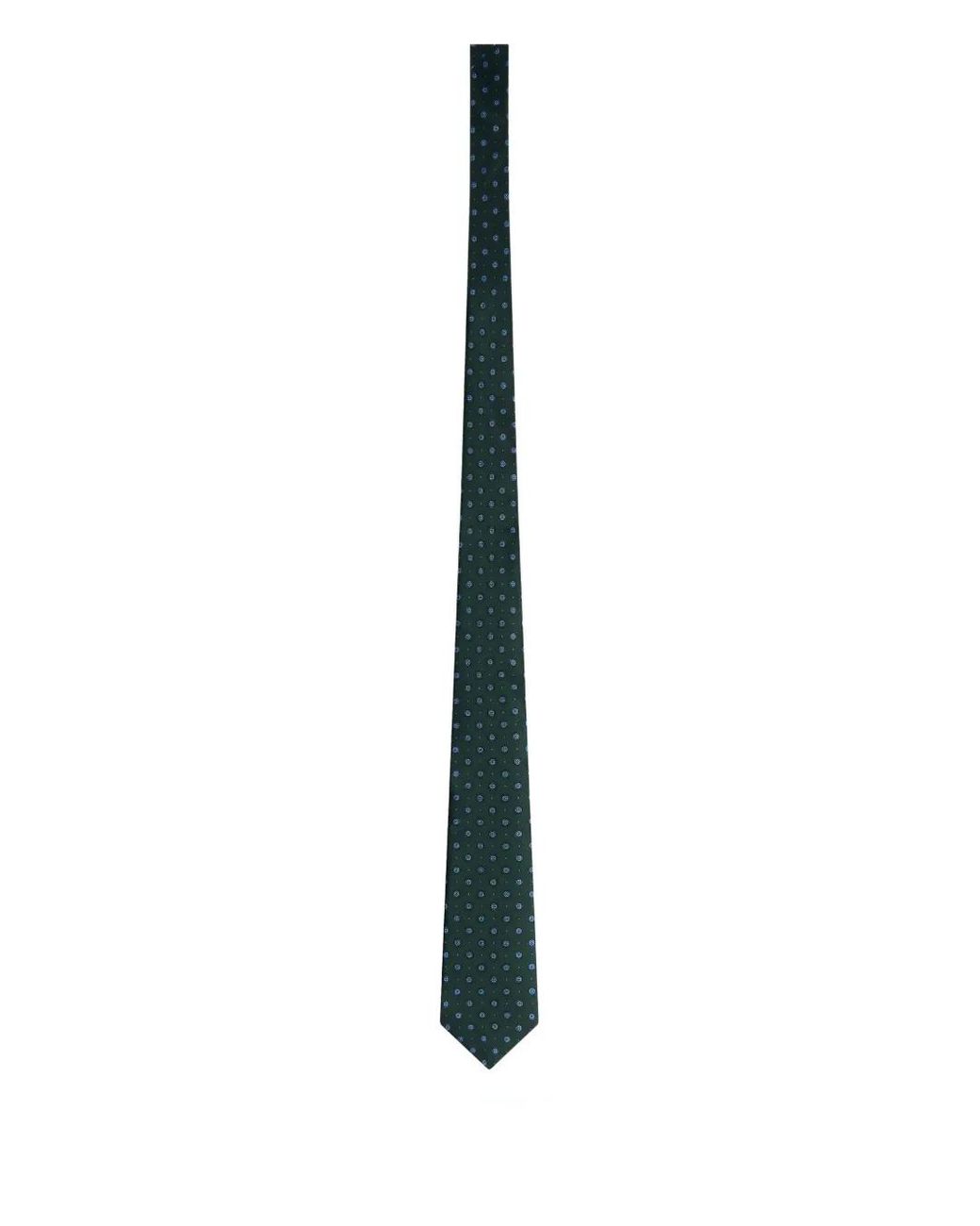 Fursac White Patterned-Design Tie for men