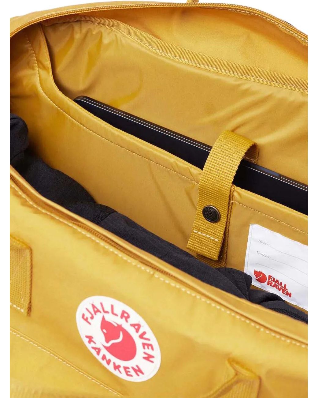 Fjallraven Orange Weekender Logo-Patch Backpack