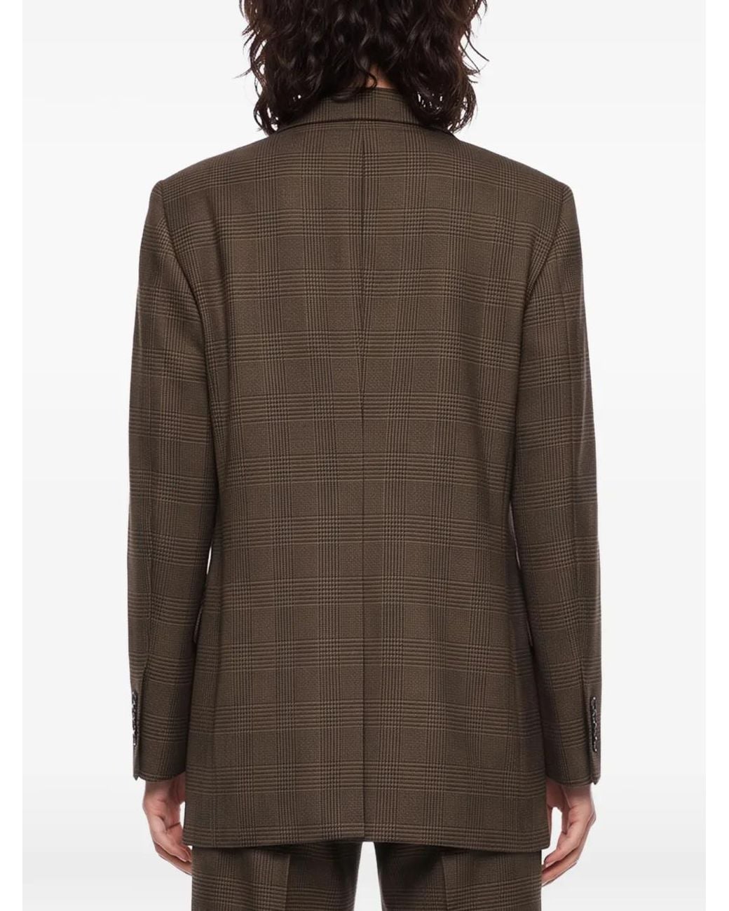 Tagliatore Brown Loreley Check-Pattern Suit