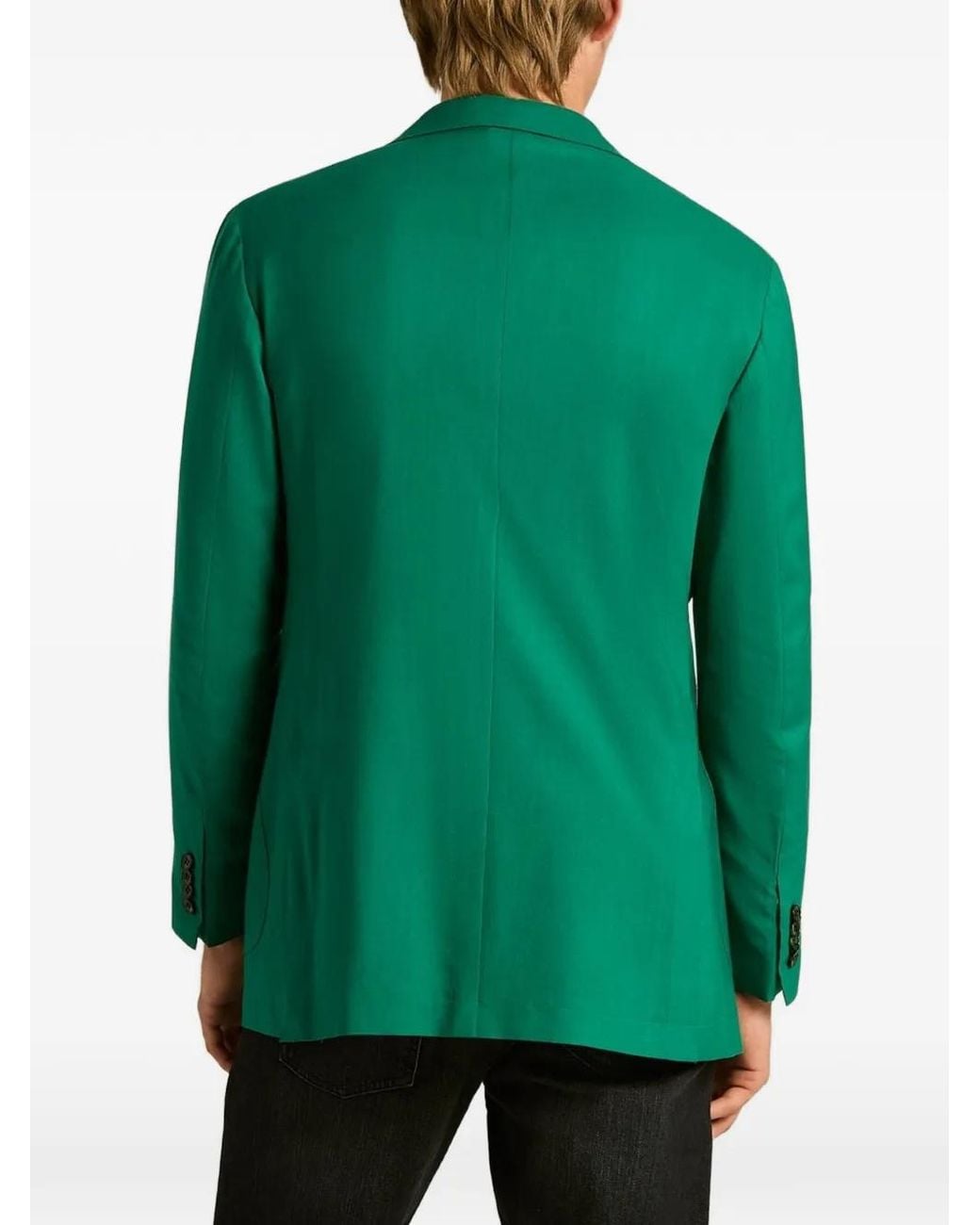 Blazer Con Botones Kiton de hombre de color Green