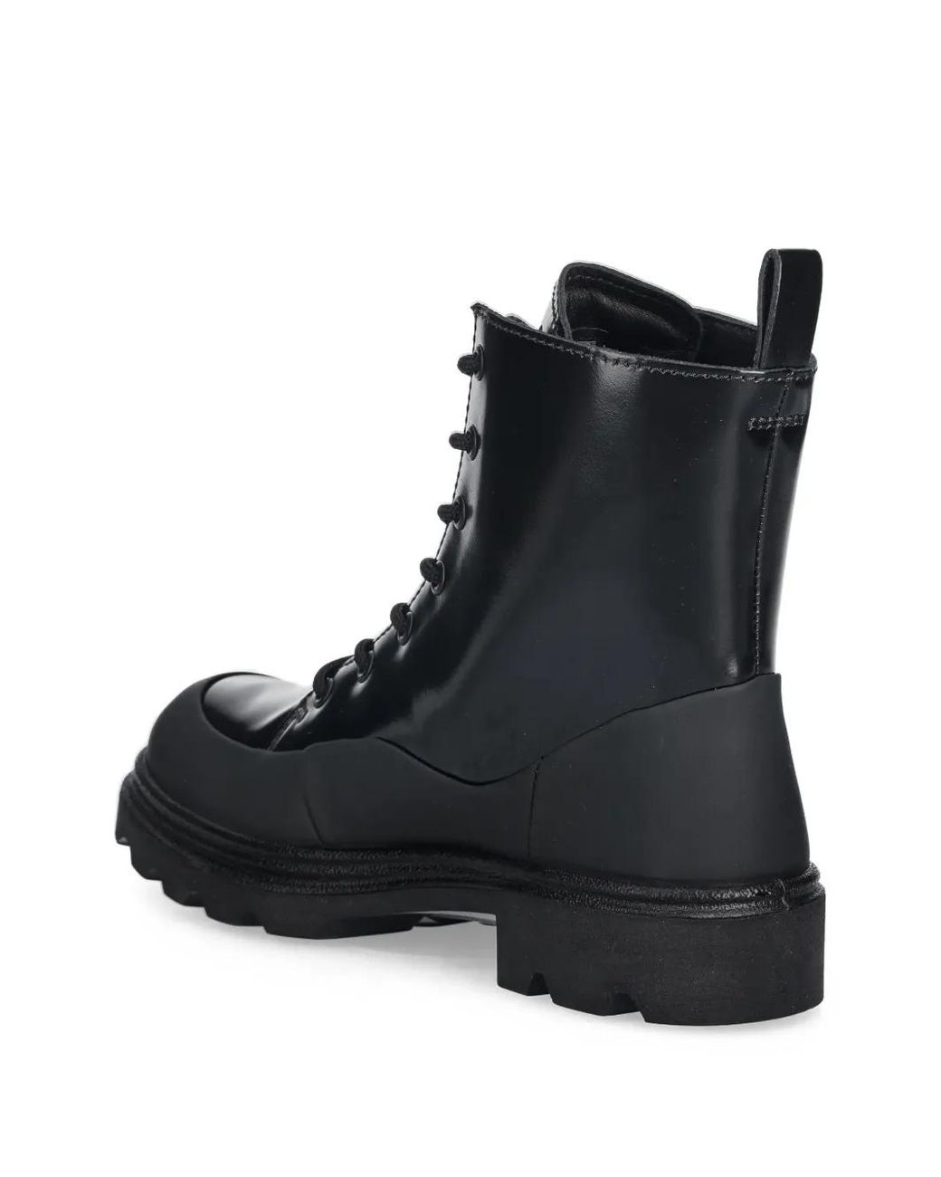 Ecco Black Grainer Combat Boots