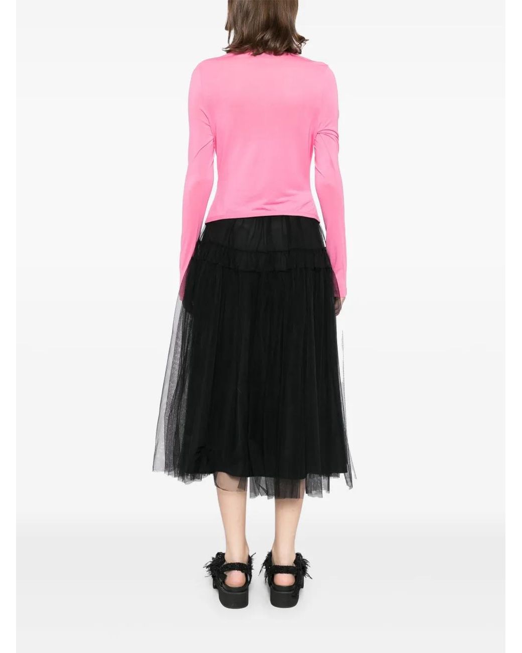 Simone Rocha Pink Long Sleeves T-Shirt