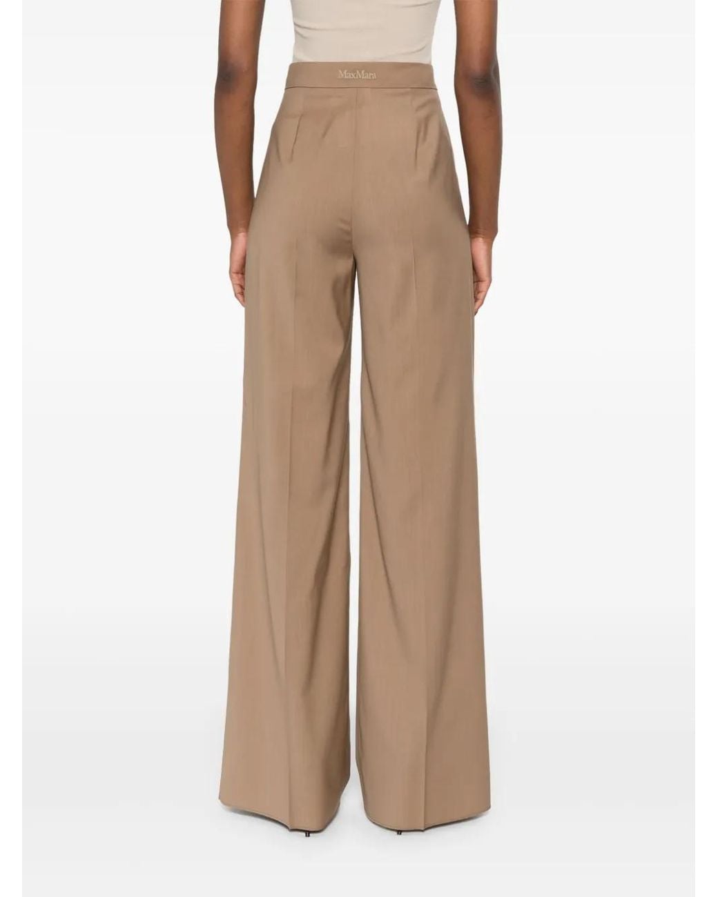 Max Mara Bruine Kledingbroek in het Natural