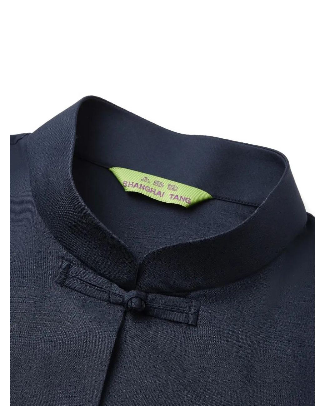 Shanghai Tang Blue Silk Blouse