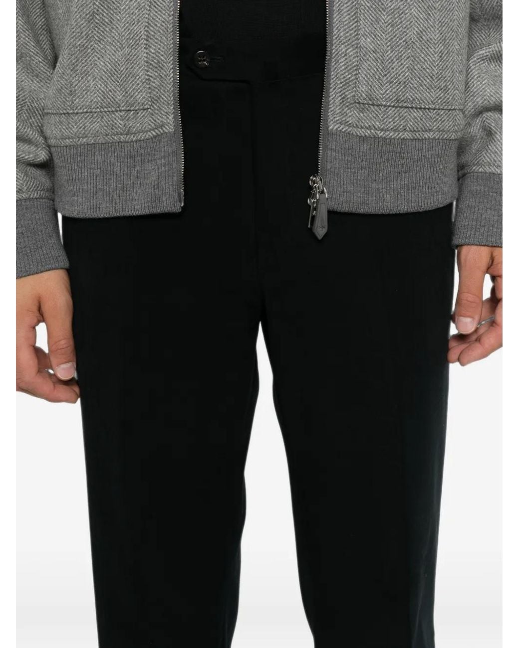 Corneliani Black Pantalon De Costume À Coupe Droite for men