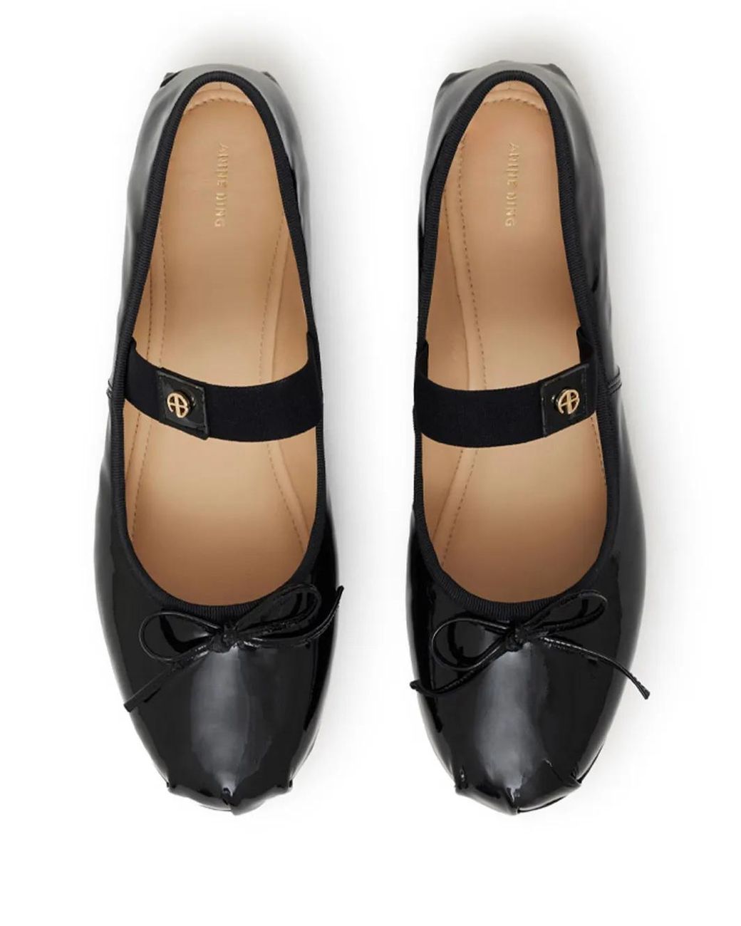 Anine Bing Black Jolie Ballerina Shoes