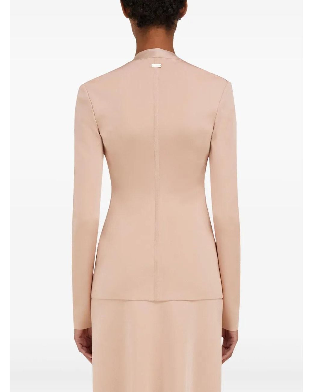 Ferragamo Natural V-Neck Cardigan