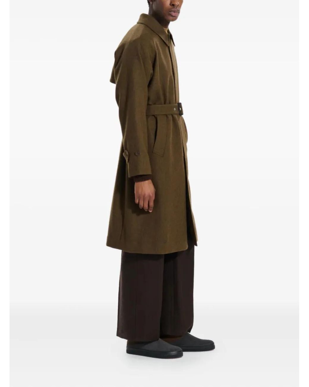 Mackintosh Roxburgh Wollen Jas in het Brown voor heren