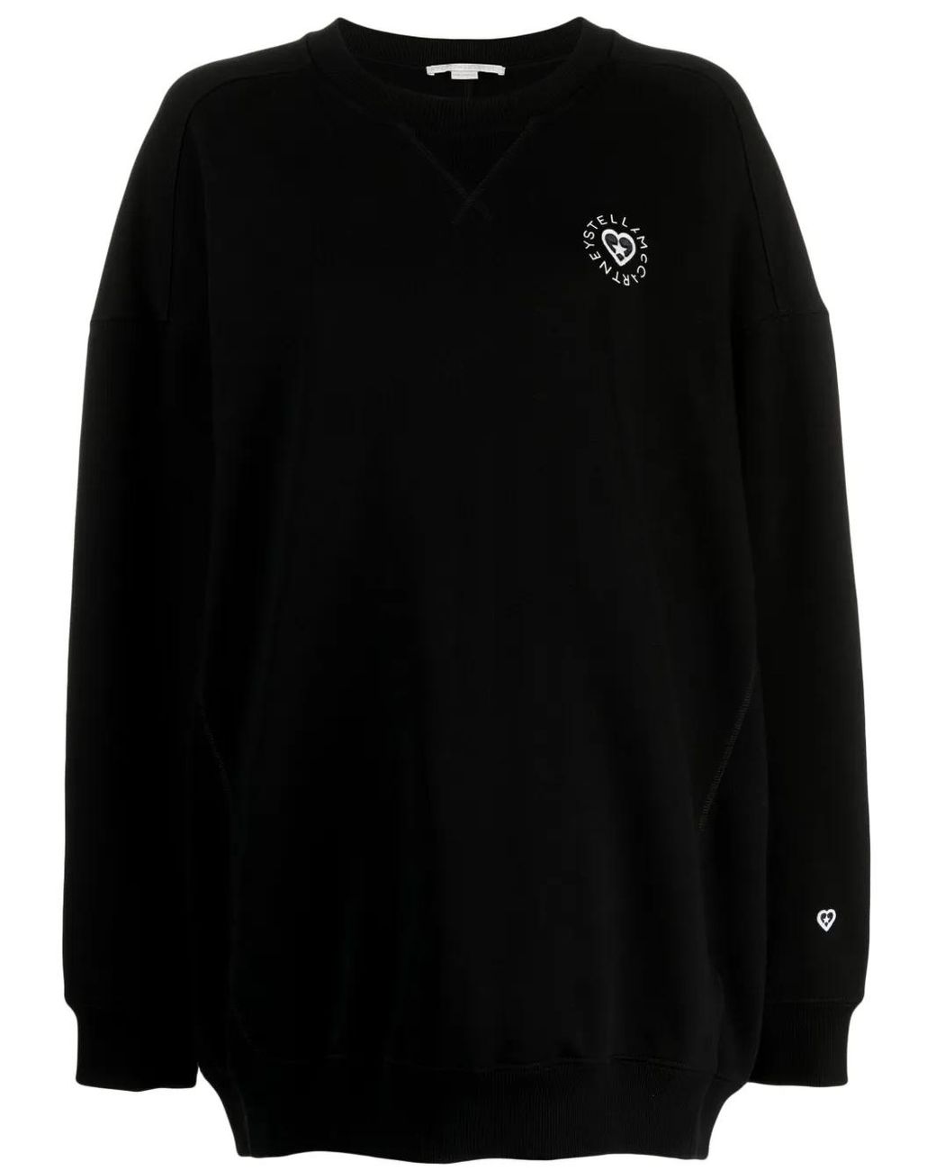 Stella McCartney Black Sweatshirt Mit Logo-Patch