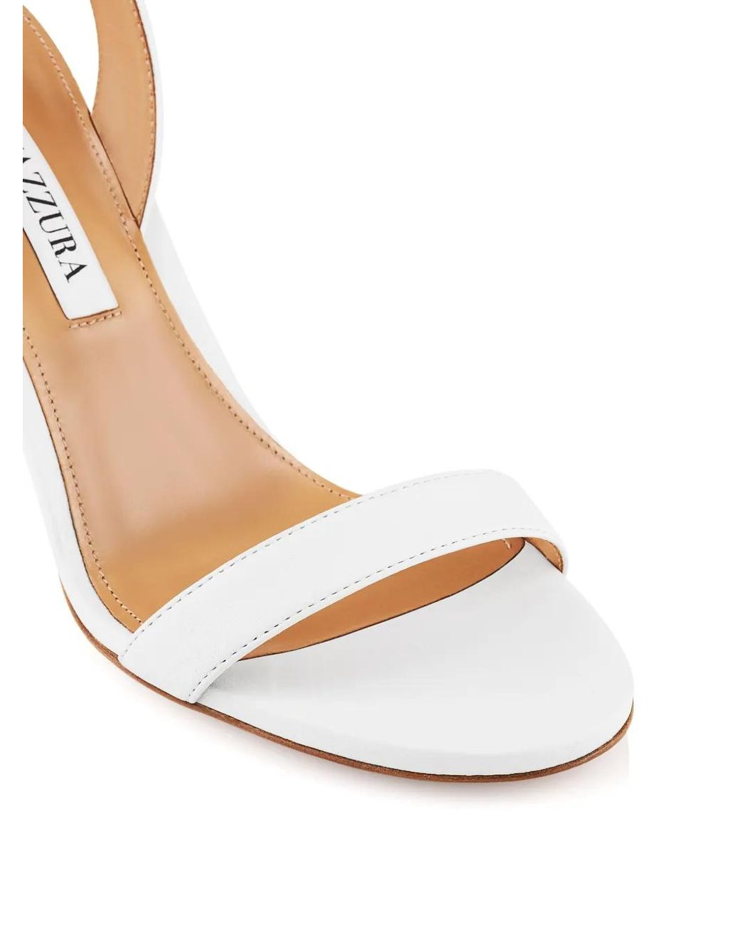 Aquazzura White 85Mm So Nude Sandals