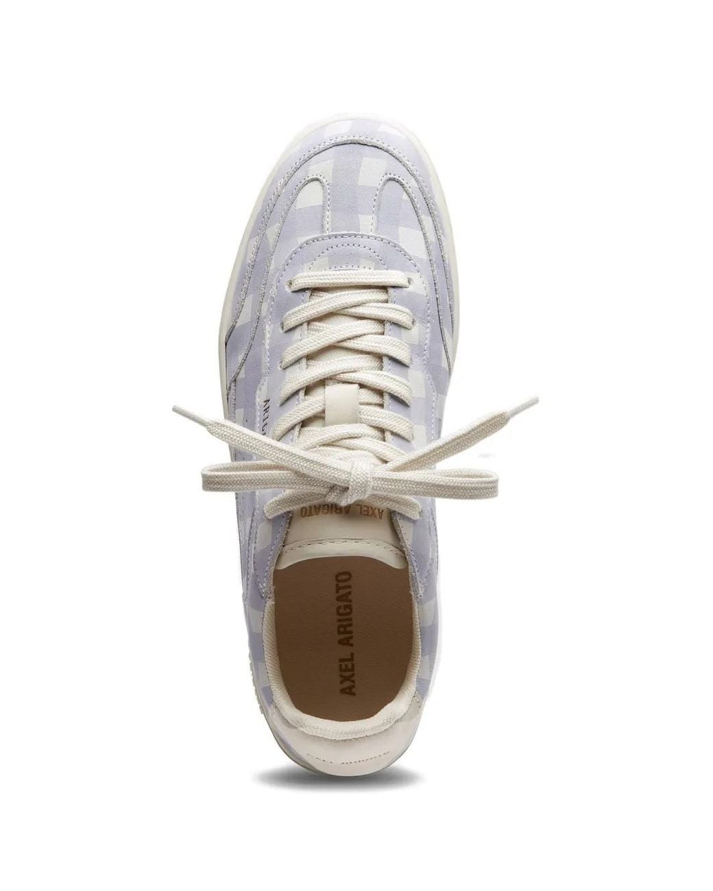 Axel Arigato White Dice T-Toe Gingham Sneakers for men
