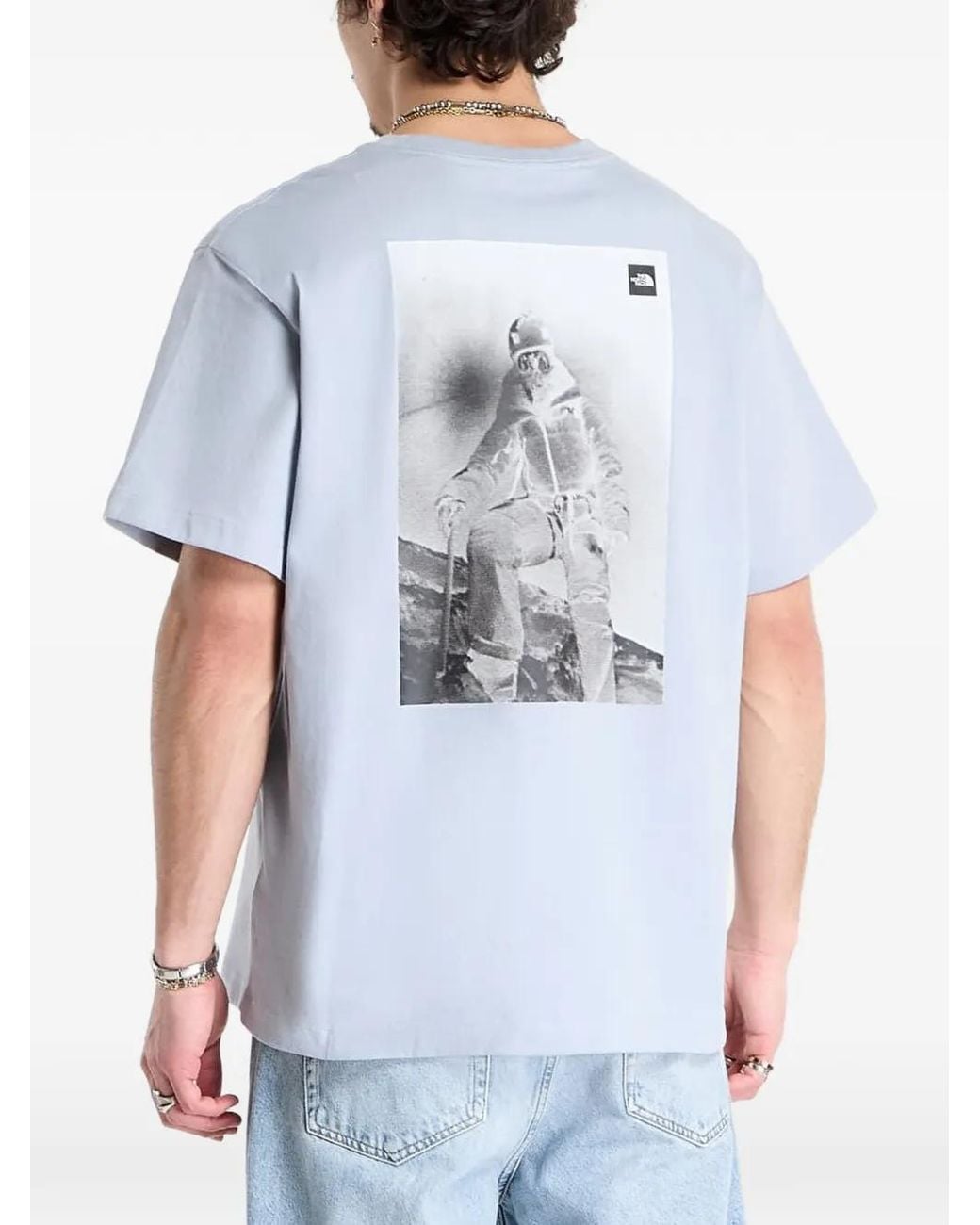 The North Face Blue Photo Graphic T-Shirt for men