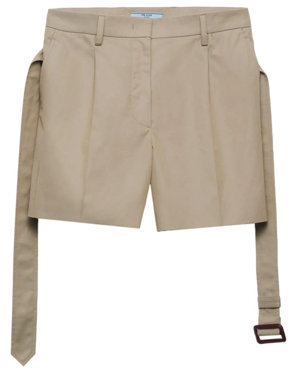 Prada Natural Cotton Bermuda Shorts