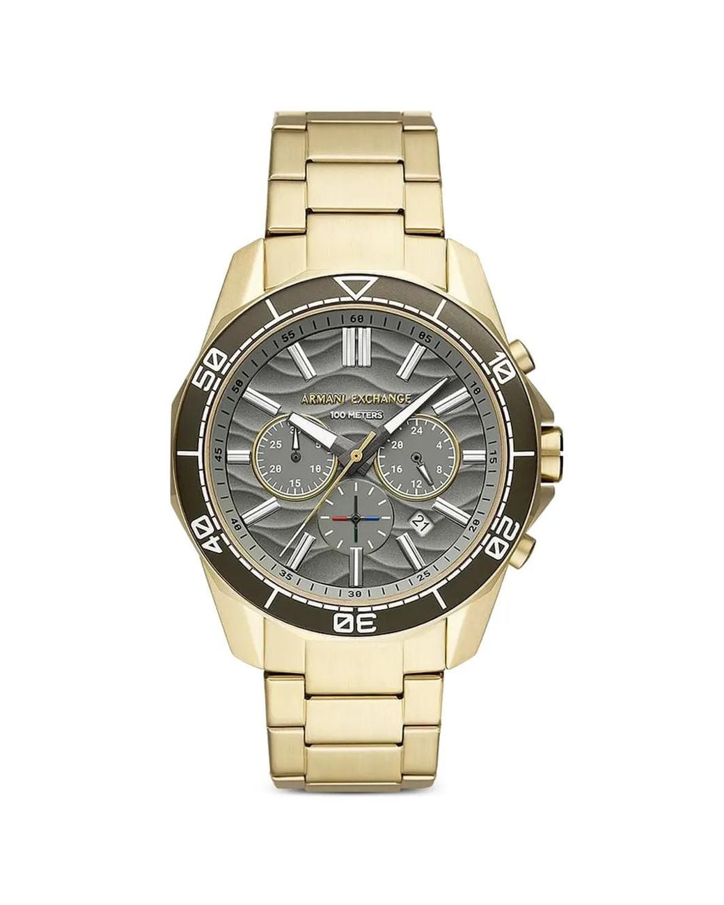 ARMANI EXCHANGE Metallic Chronograph 44Mm Watch for men